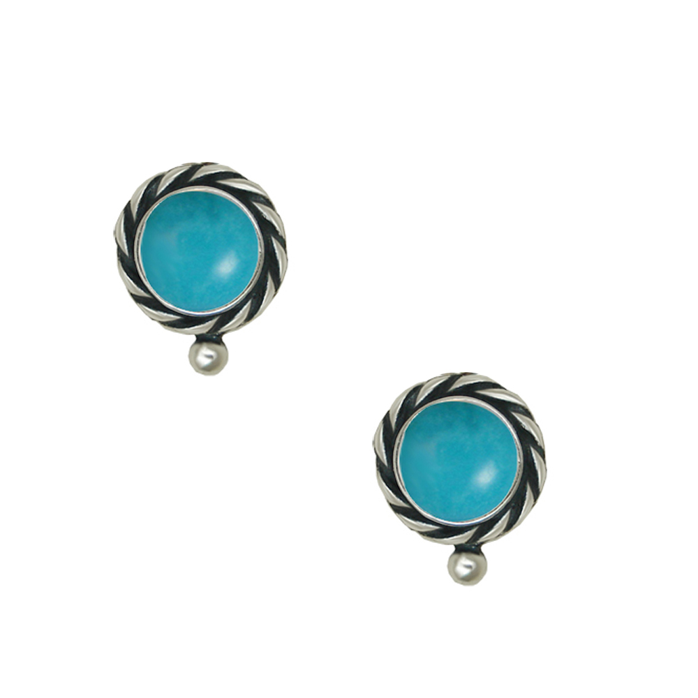 Sterling Silver Turquoise Post Stud Earrings